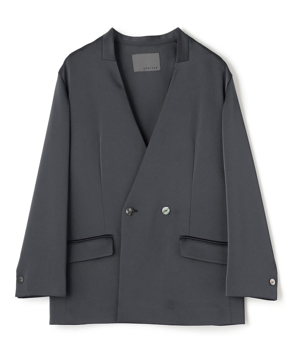 uncrave シャイニーダブルサテン ジャケット 