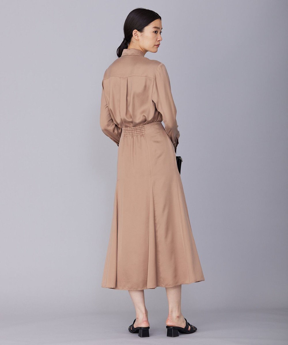 ICB 【洗える】 ルゼブフィブリルサテン シャツ 