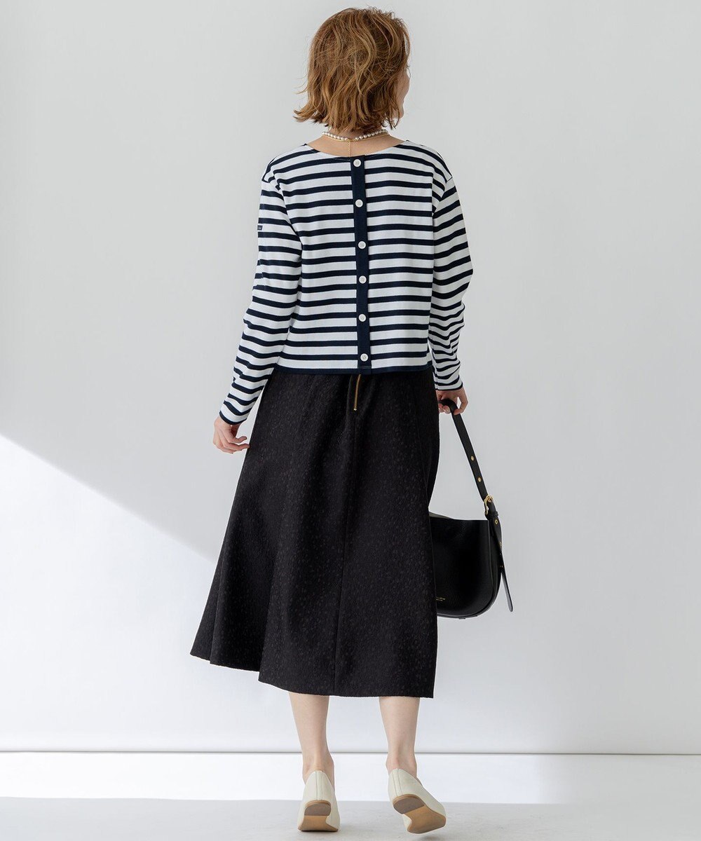 23区 S 【CanCam４月号掲載/洗える】Armor-lux スムース バックボタン ボーダー カットソー 