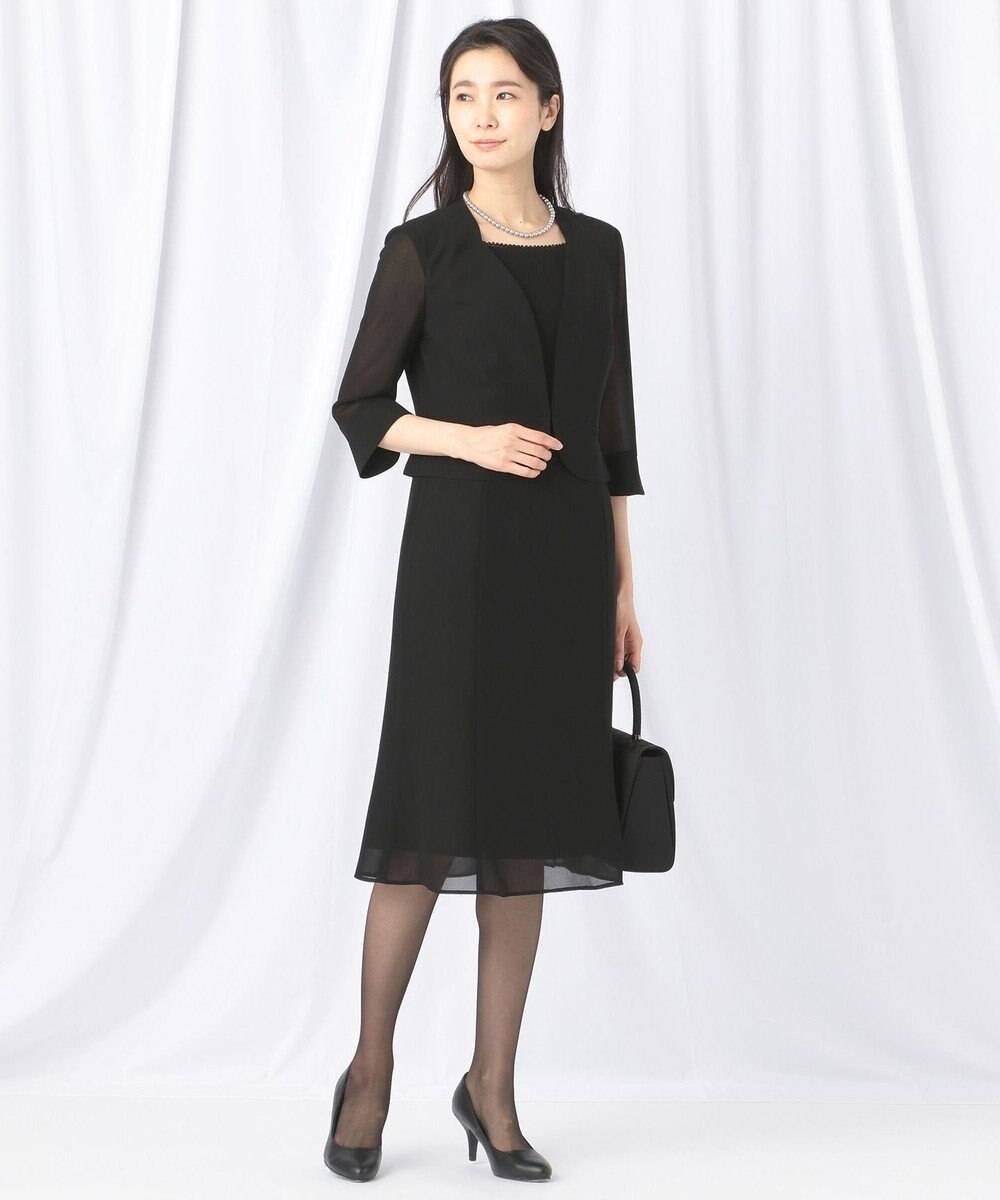 自由区 FORMAL 【洗える/着心地楽々】セオプラスエス ウォッシャブル ワンピース 