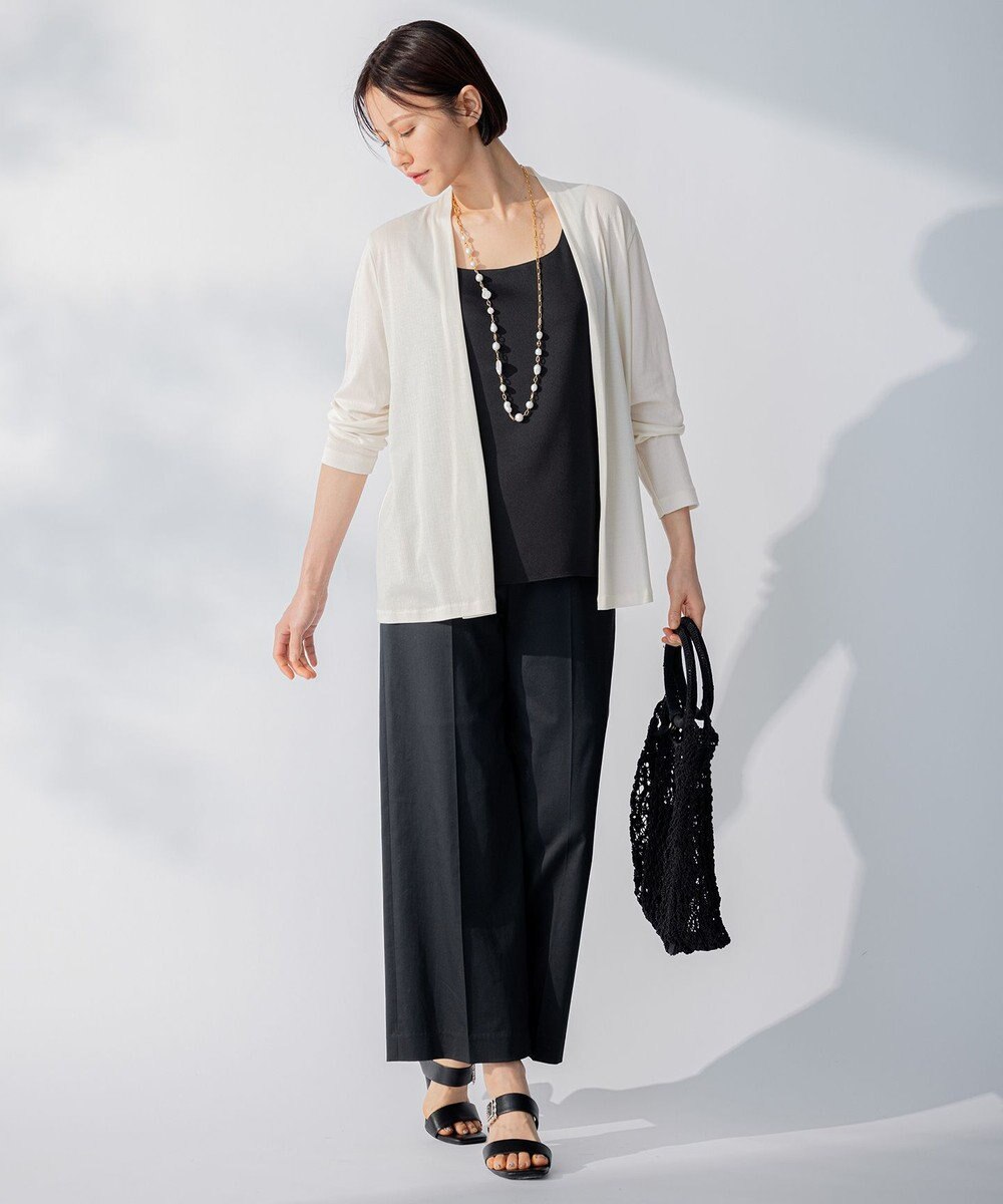 自由区 L 【接触冷感・UVカット・洗える】ハンディカーディガン ミドル丈 