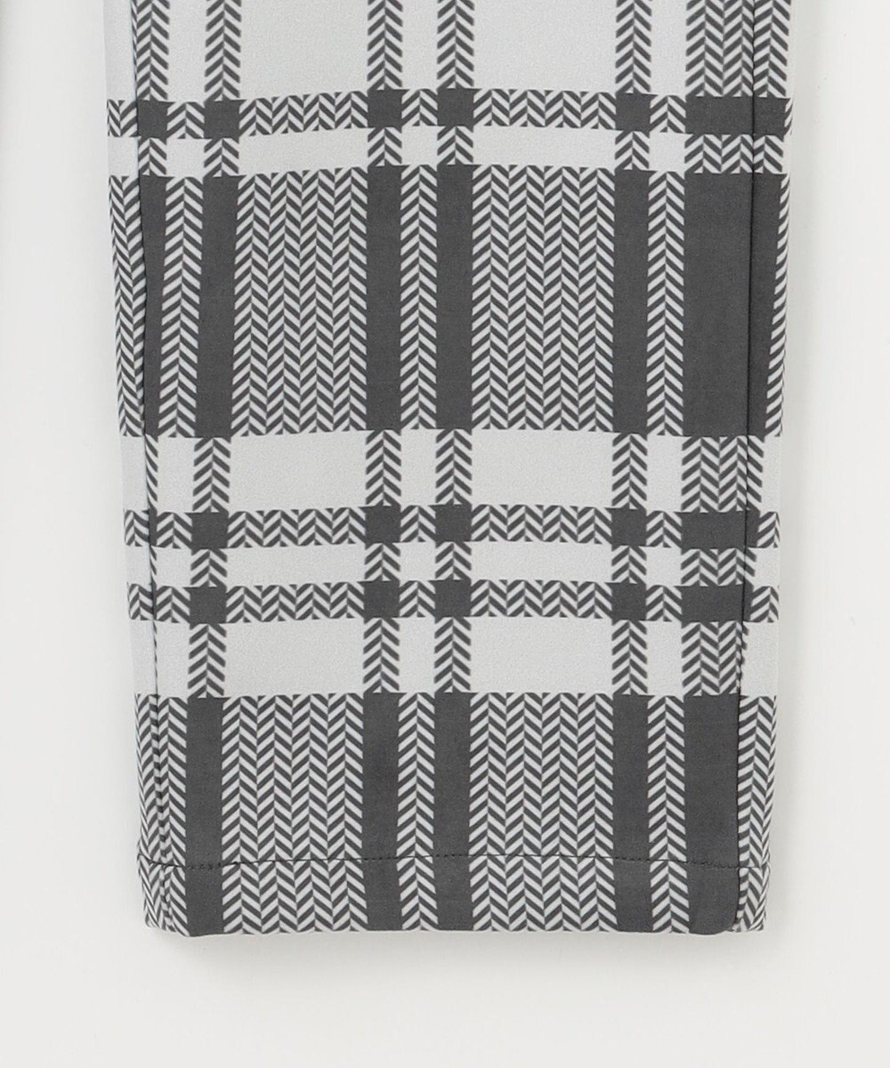 PW CIRCULUS 【MEN】チェック柄 スエードライクテーパードパンツ 