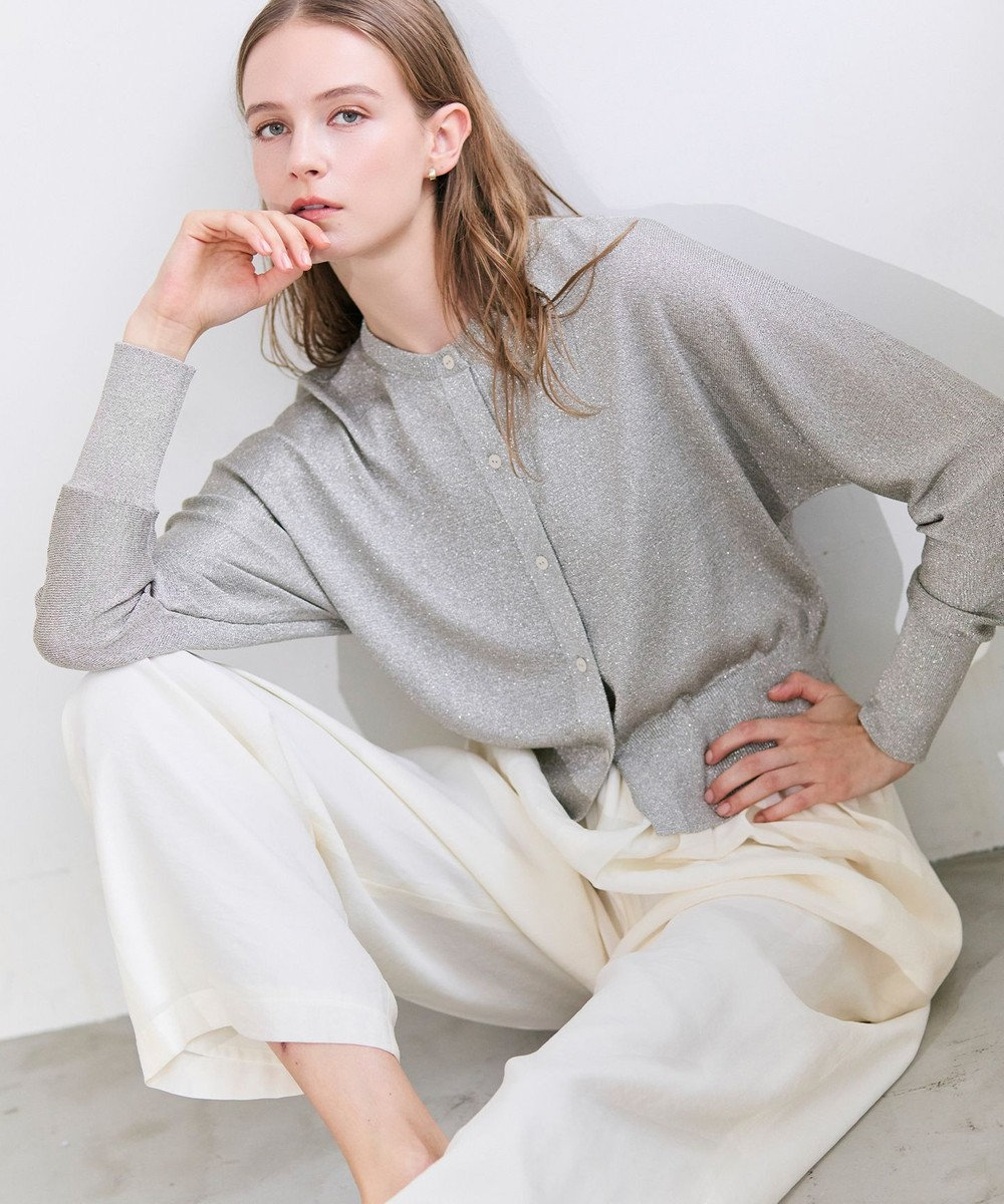 BEIGE， SMITHONITE / リュクスグリッター ドルマンカーディガン 