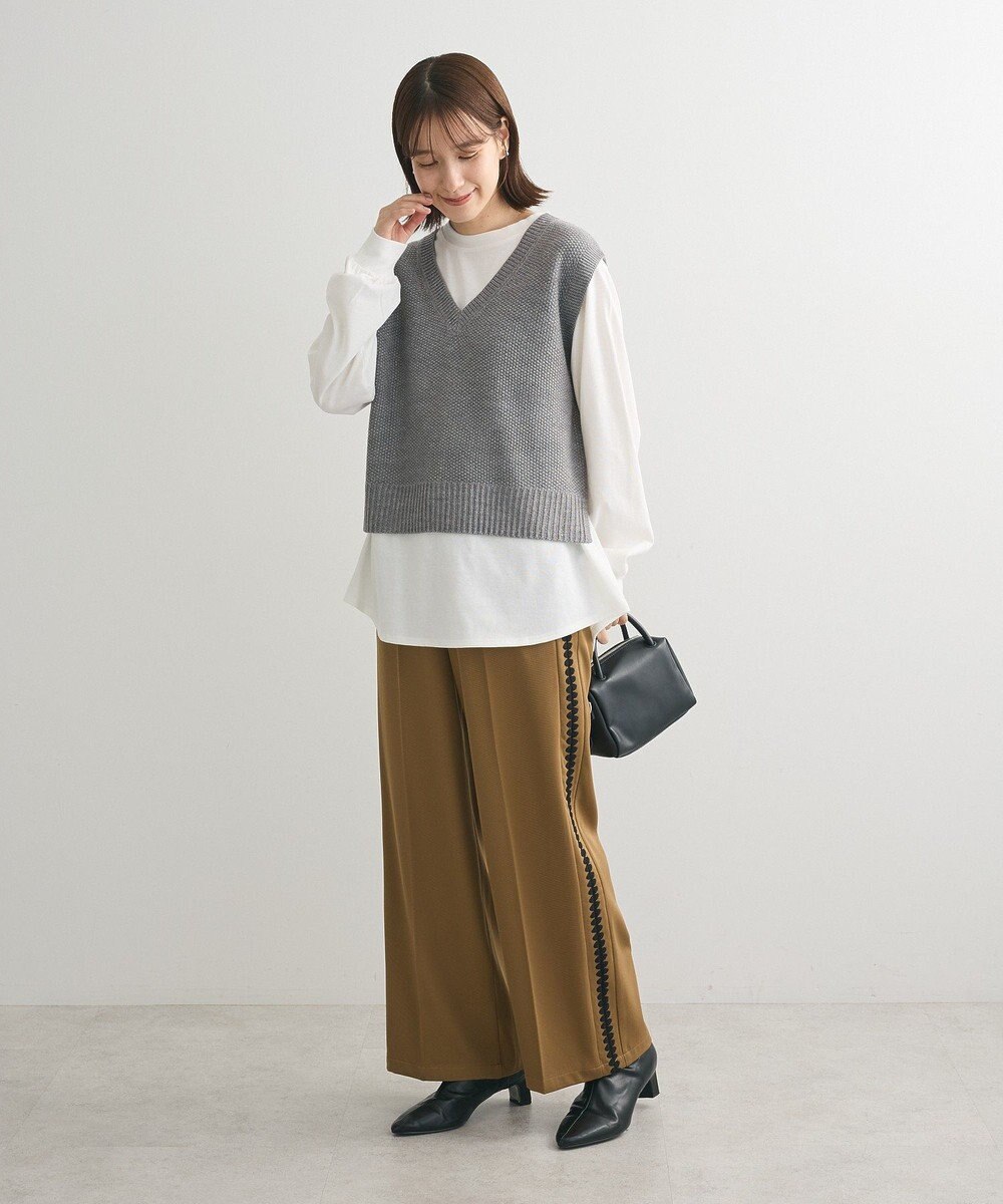 Green Parks ＳＥＴ２点　ニットベスト＋ロンＴＥＥ 