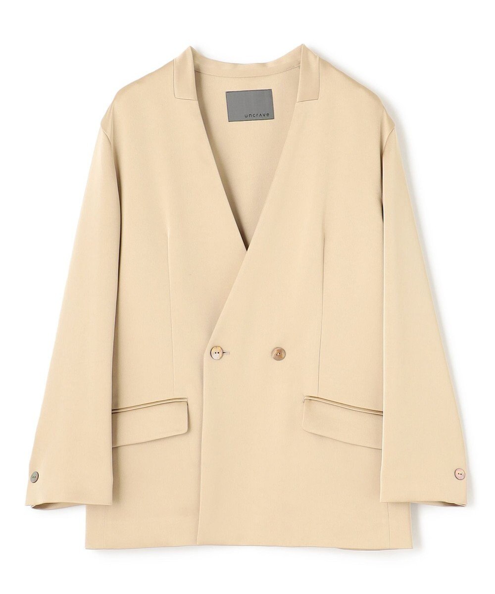 uncrave シャイニーダブルサテン ジャケット 