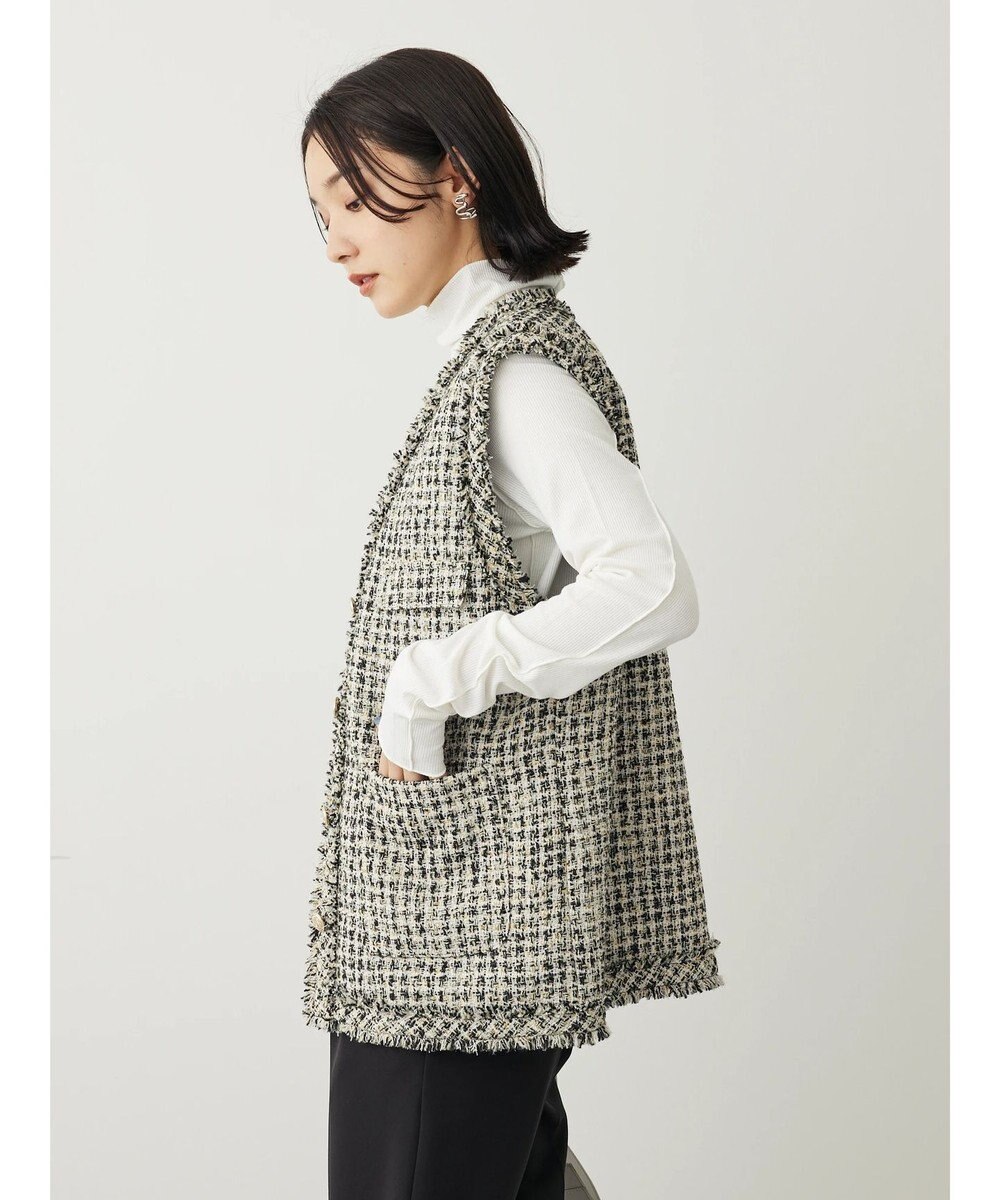 Green Parks ・ＥＬＥＮＣＡＲＥ　ＤＵＥ　ツィードノーカラーベスト 