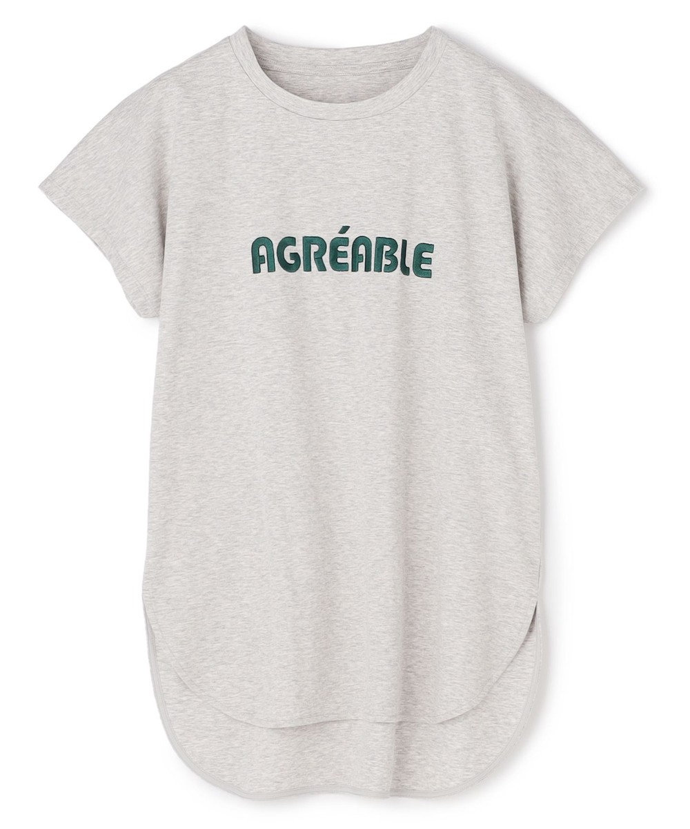 UNFILO BEAUTY FORM-T cotton ロゴ フレンチスリーブ Tシャツ 