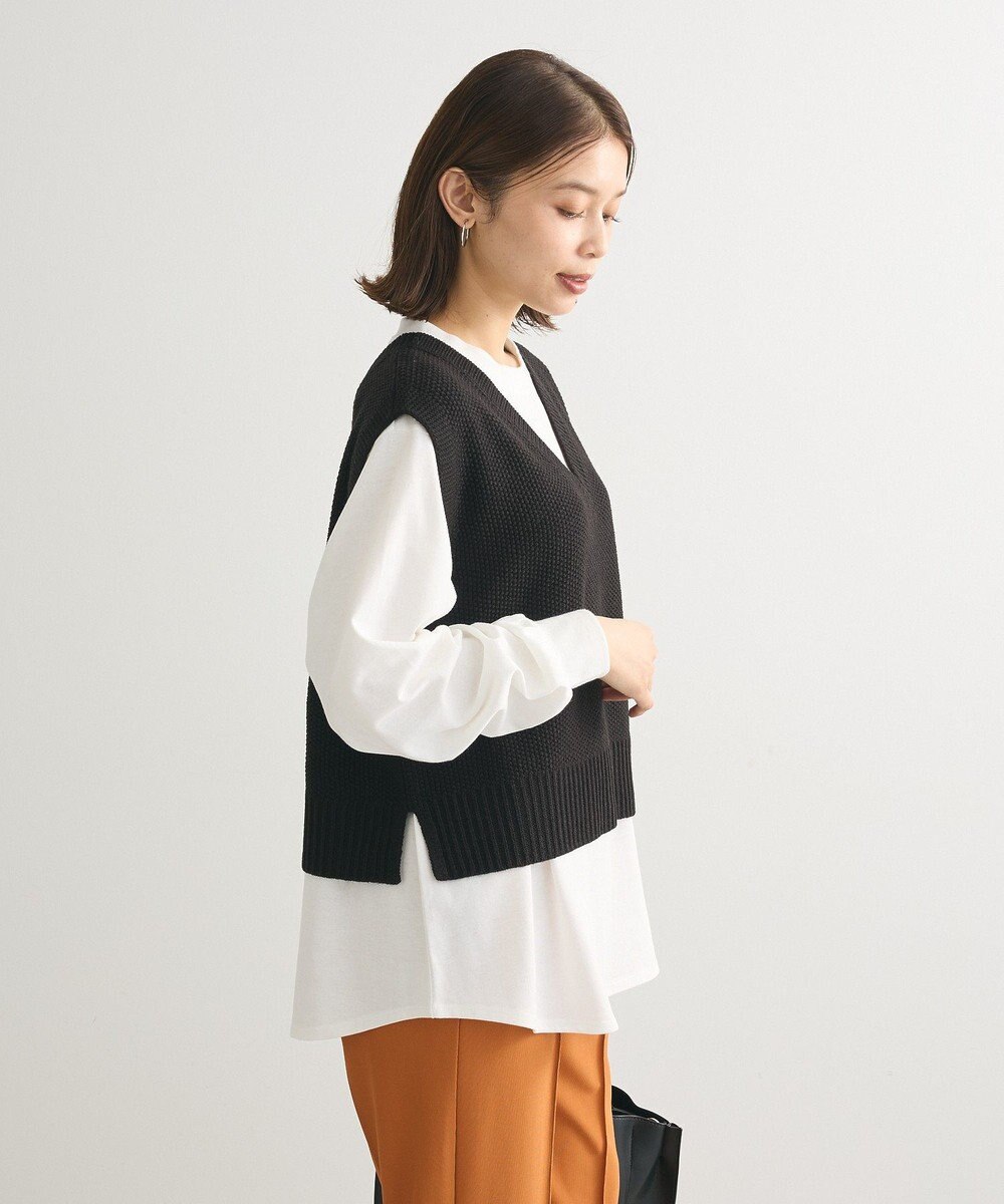 Green Parks ＳＥＴ２点　ニットベスト＋ロンＴＥＥ 