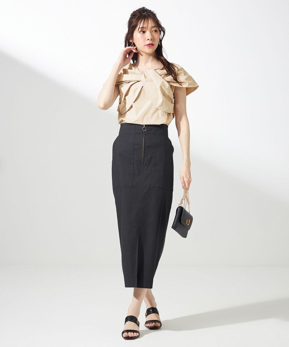 ANY SIS 【2WAY】フロントジップタイト スカート 