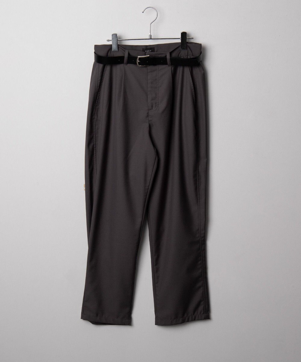 WEGO ベルト付きテーパードスラックス 