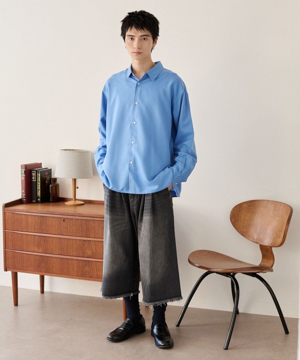 WEGO クロップドワイドデニムパンツ 