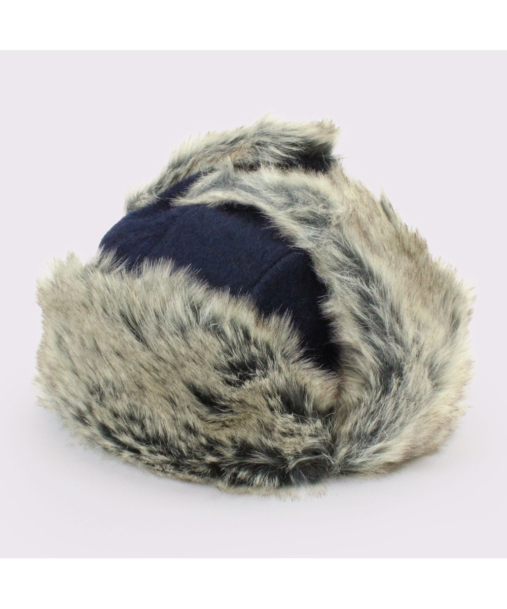 ATRENA 【サイズ調整可能】WO/FUR AVIATOR CAP　ファーアビエイターキャップ ネイビー