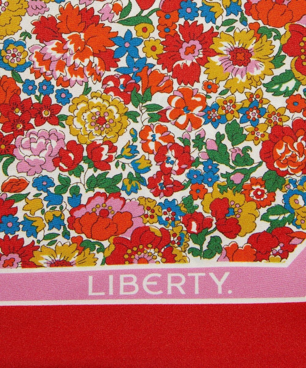 LIBERTY. ネル・アニー アンド メイ 15X100 リボン シルクスカーフ 