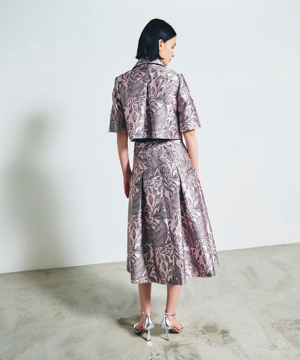 GRACE CONTINENTAL ボタニカルジャガードシャツ 