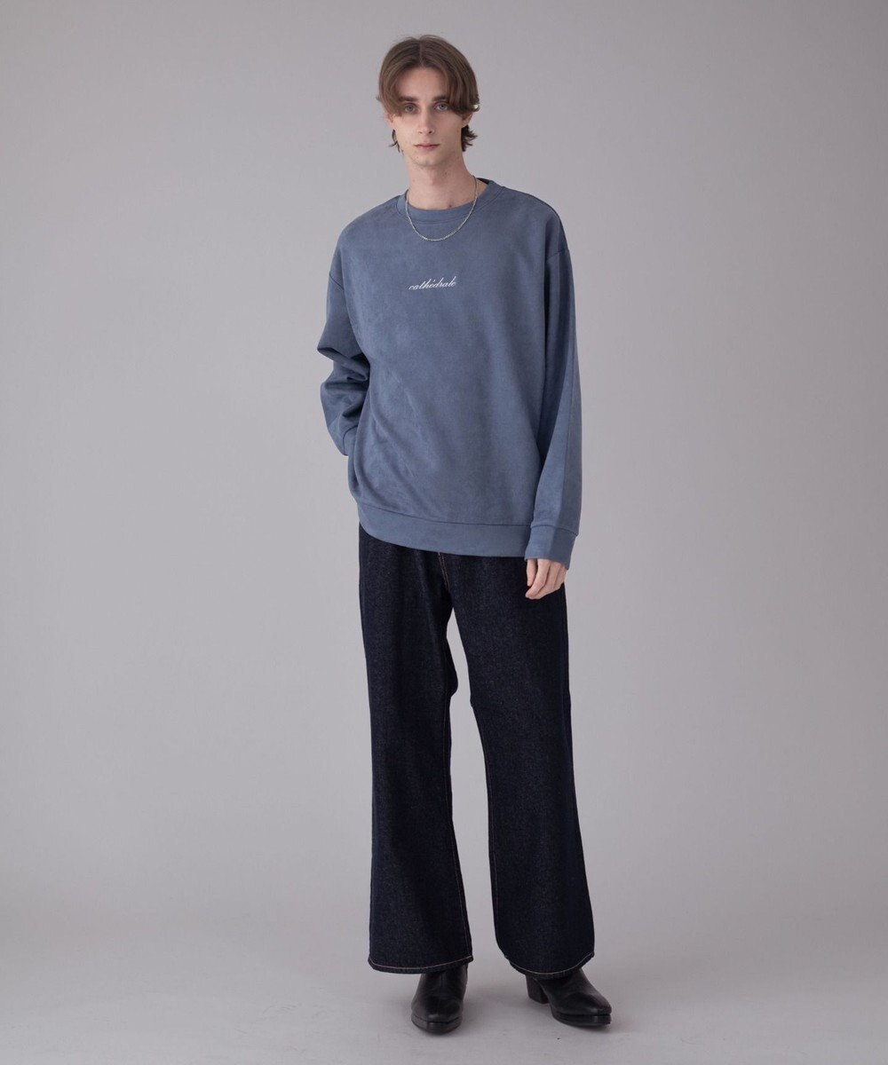 WEGO 【ユニセックス着用ITEM/2点SET/MLサイズ展開】アクセ付きフェイクスウェードプルオーバー 