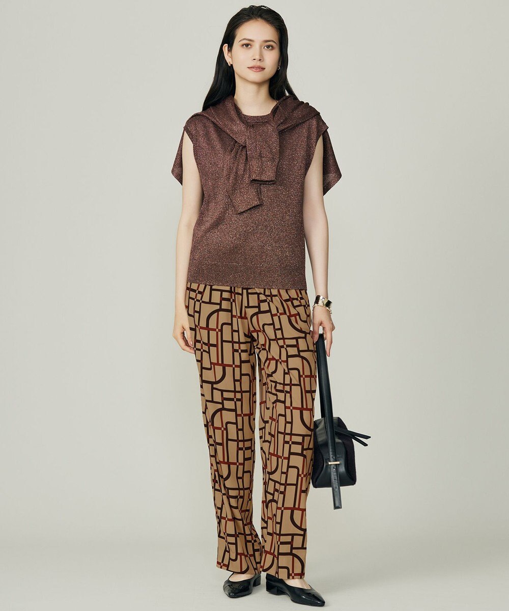 自由区 S 【カタログ掲載】カラーミックスラメスリーブレス ニット 