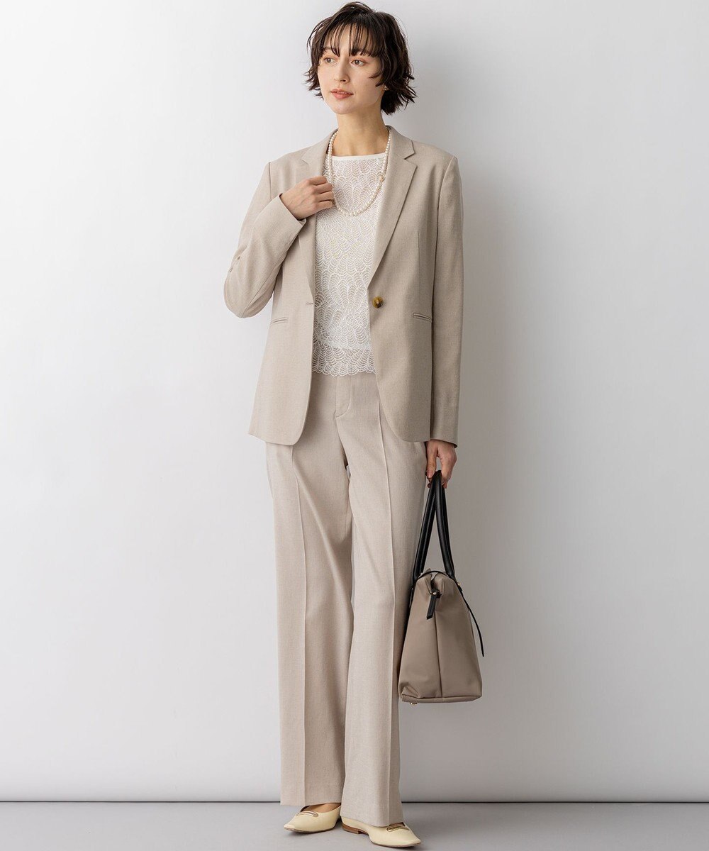 23区 【先行予約】アイアスマットストレッチ テーラードジャケット 