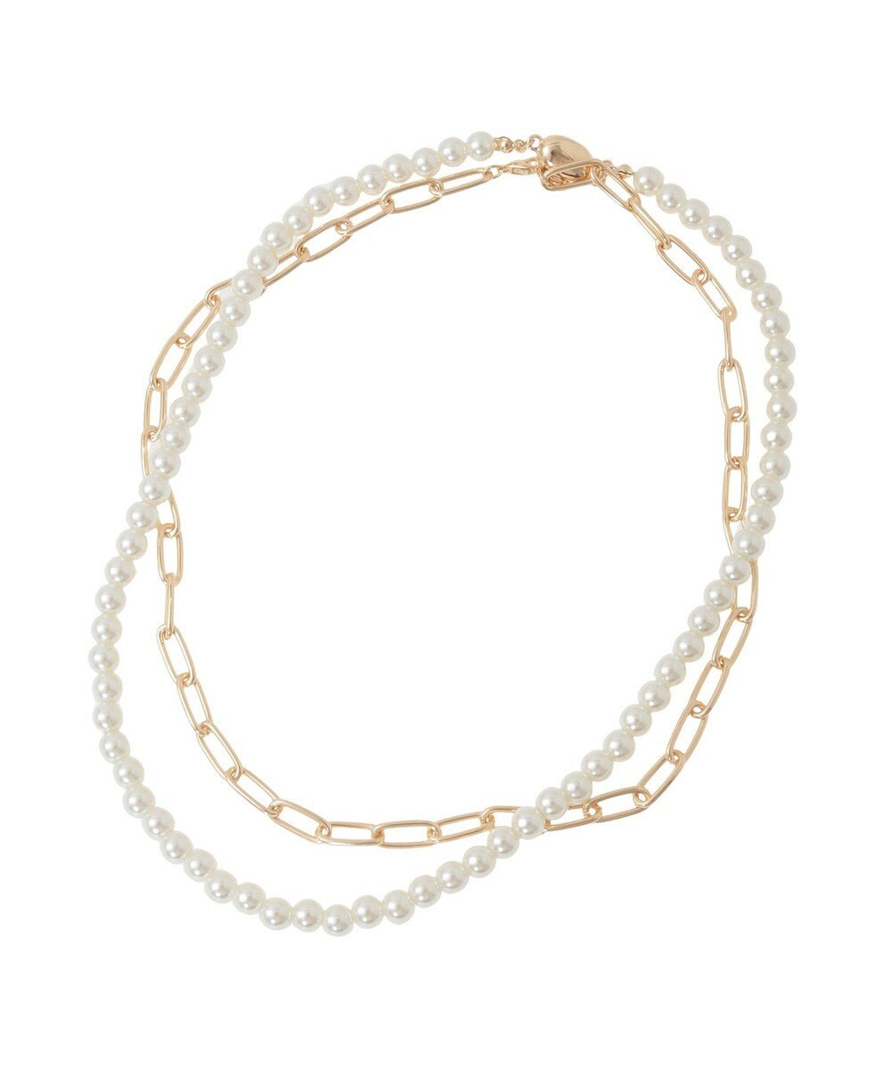 AMERICAN HOLIC 【2点SET】パール＋チェーンネックレス 