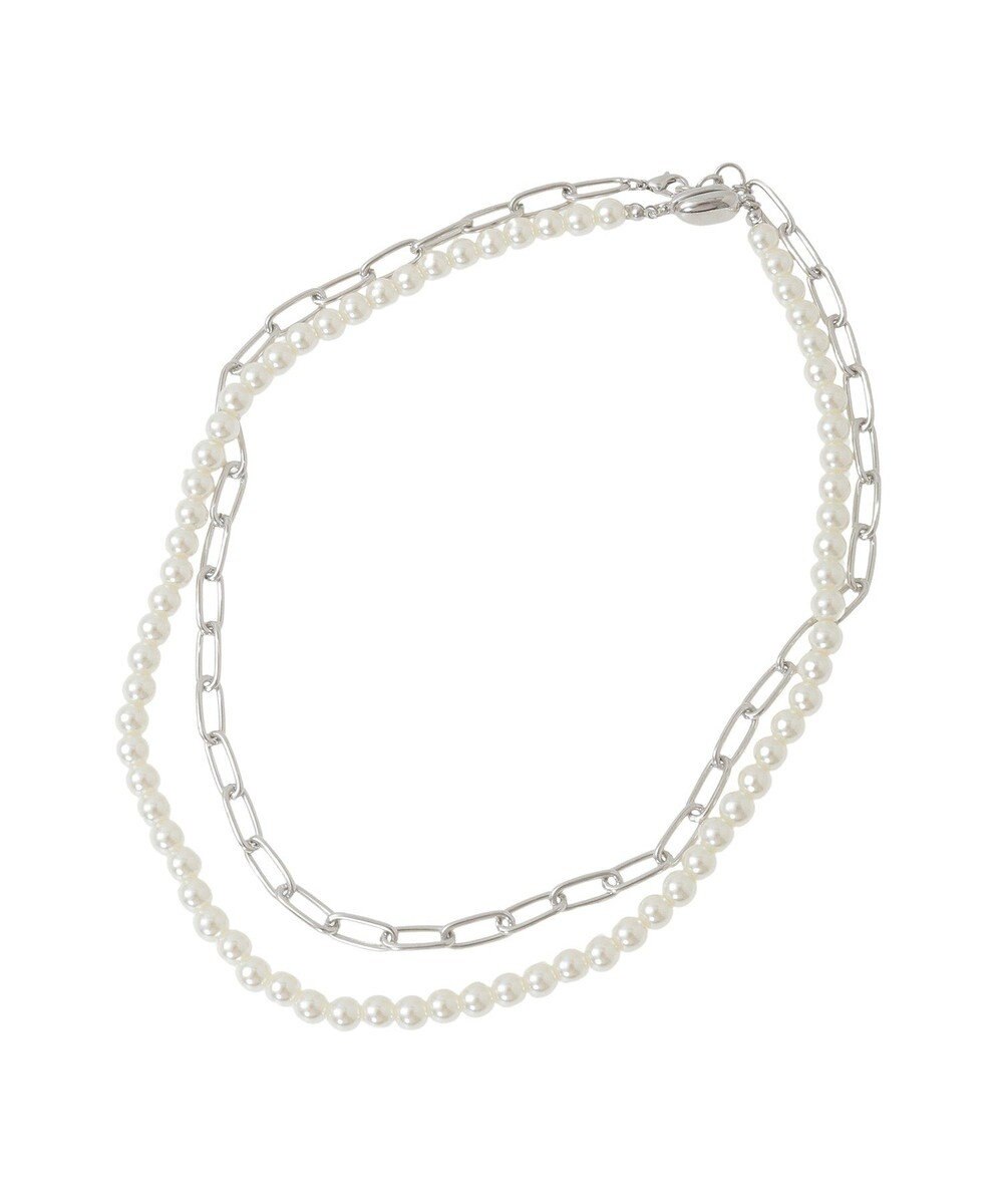 AMERICAN HOLIC 【2点SET】パール＋チェーンネックレス 