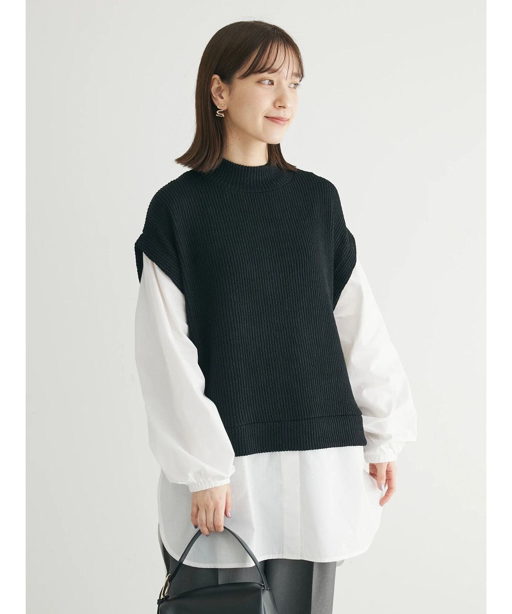 Green Parks ニットソードッキングチュニック 