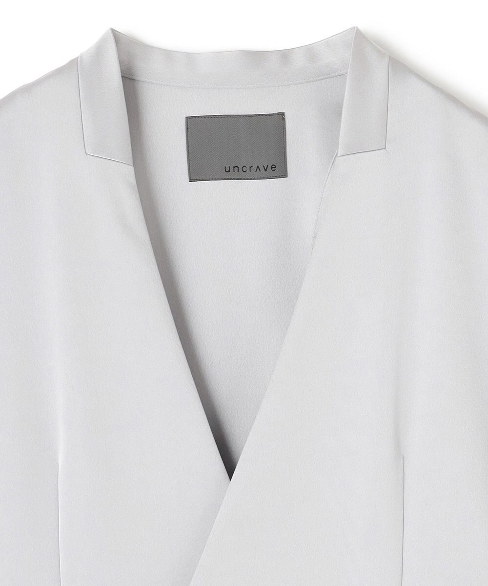 uncrave シャイニーダブルサテン ジャケット 