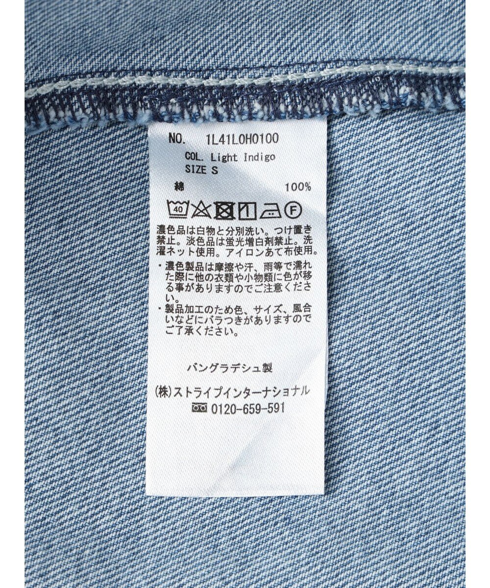 earth music&ecology ボタンキャミデニムワンピース 