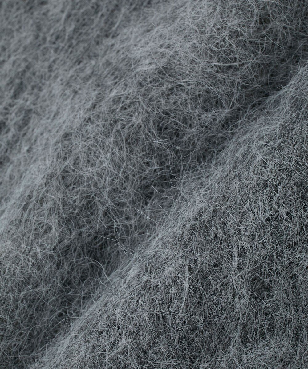 earth music&ecology クルーネックシャギーカーディガン 