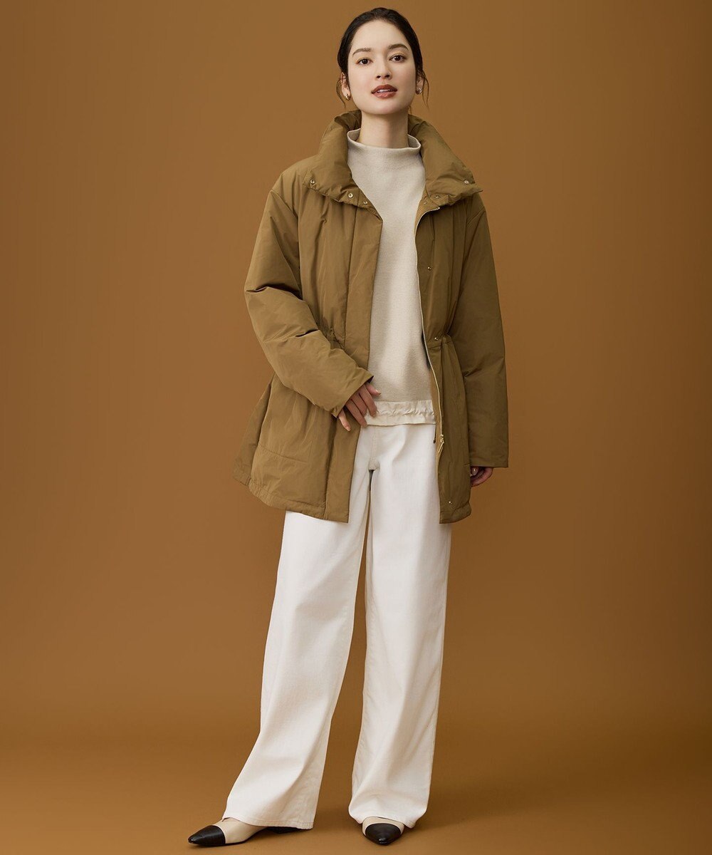 自由区 L 【19号サイズまで展開】ウスカルデニムワイドストレート パンツ 