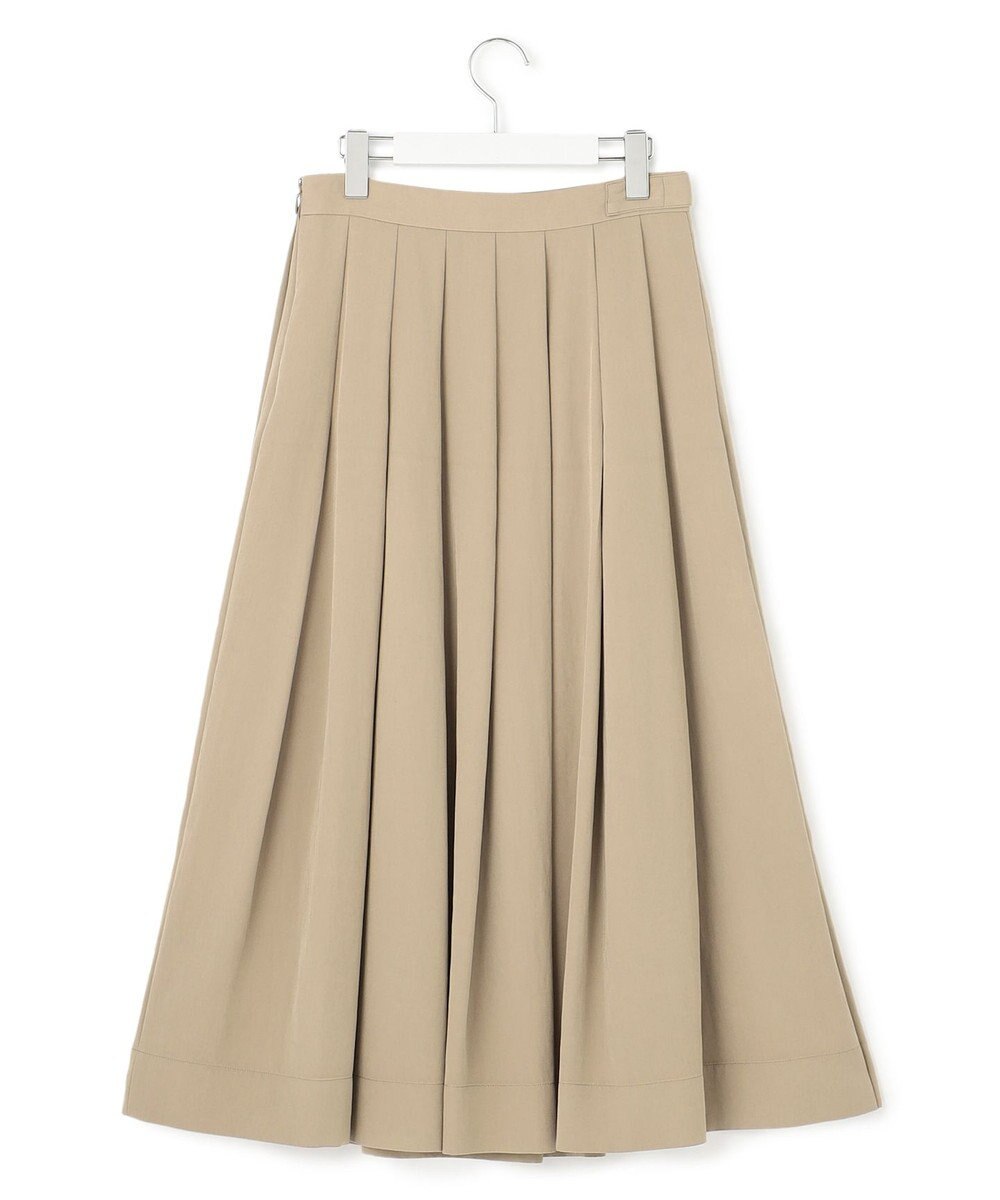 23区 【Oggi4月号掲載/洗える】ブライトツイル タック スカート 