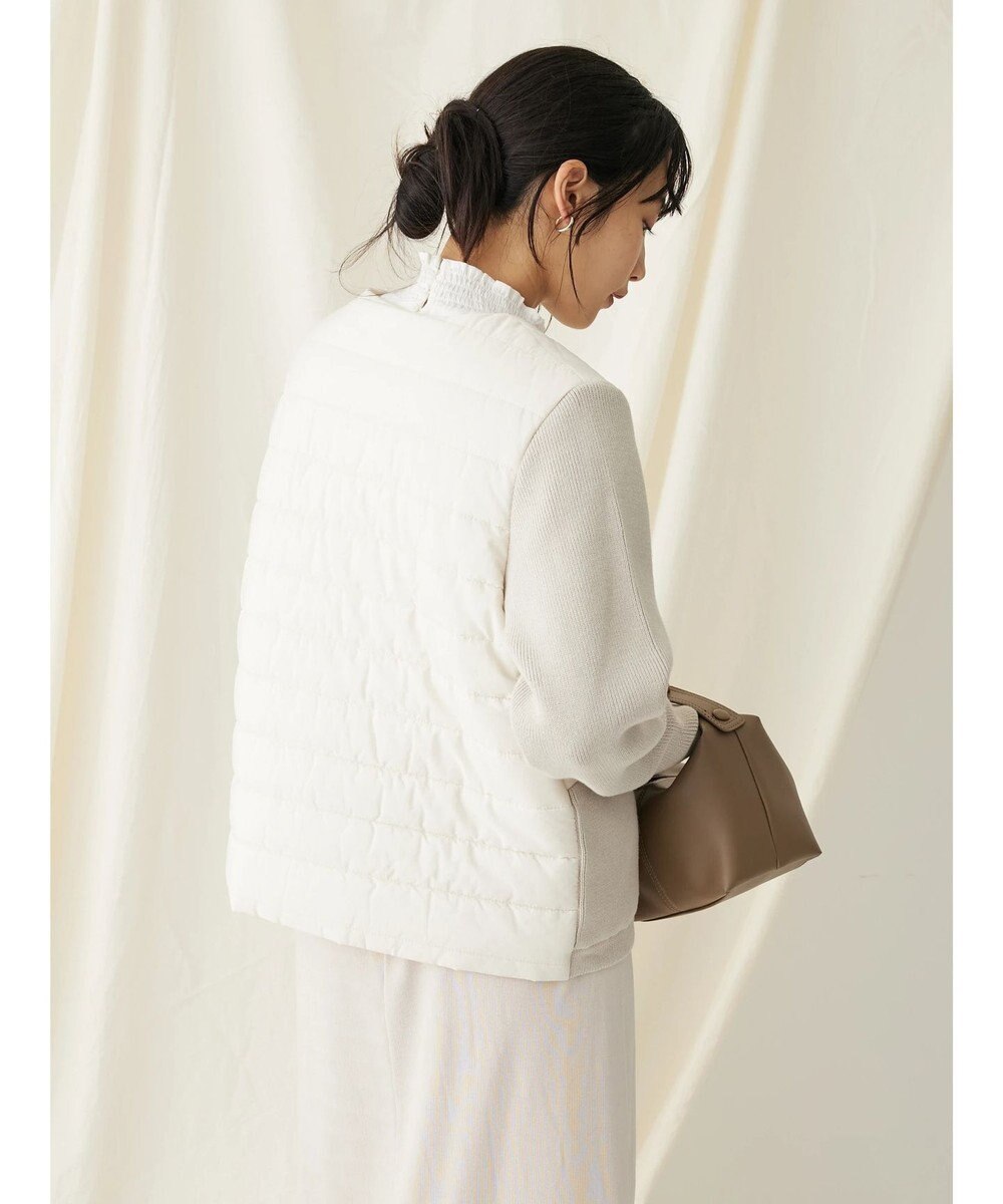 CRAFT STANDARD BOUTIQUE 中綿×ニット切替ジャケット 