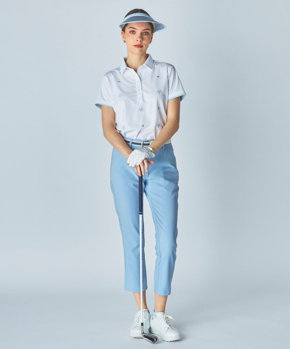 FILA GOLF／marie claire 【Marie claire sports】ロゴ刺繍半袖ポロシャツ 