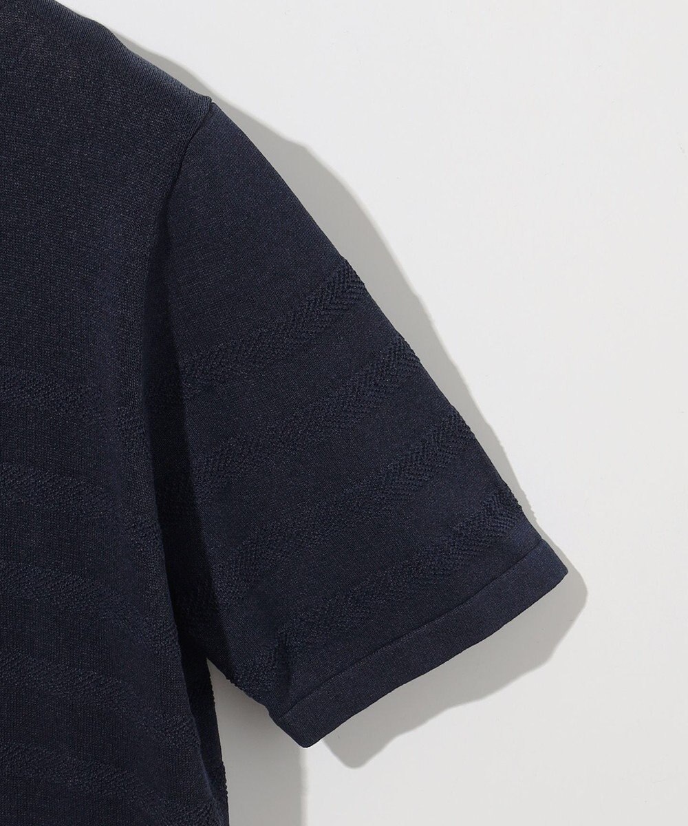 JOSEPH ABBOUD 【エコ素材/軽量/通気性/速乾性】ペーパーヤーンニット ポロ 