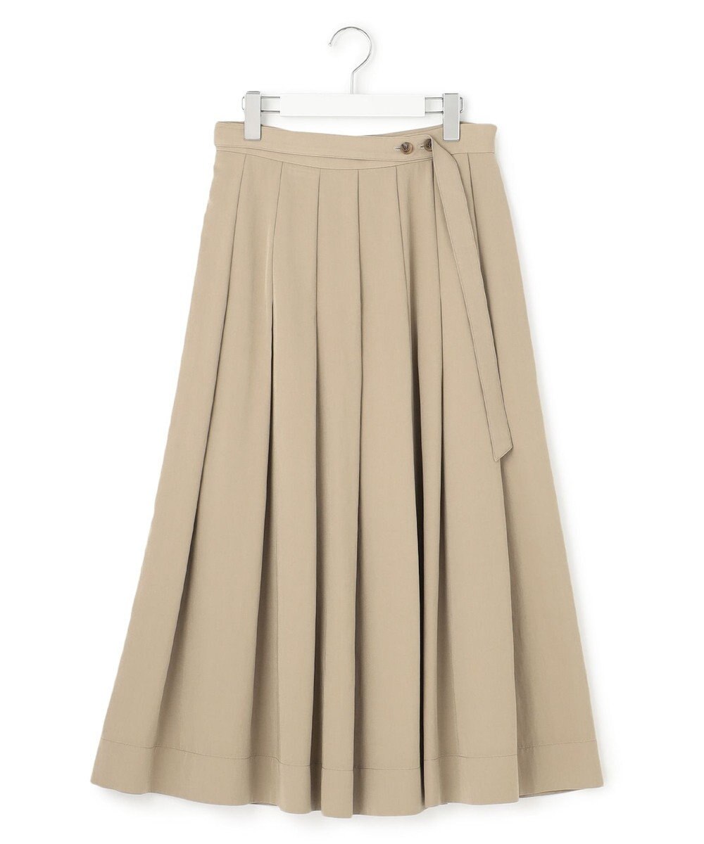 23区 【Oggi4月号掲載/洗える】ブライトツイル タック スカート 