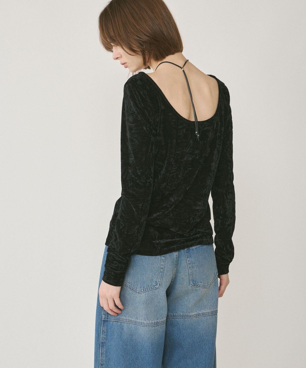 GRACE CONTINENTAL クラッシュベロアカットトップ 