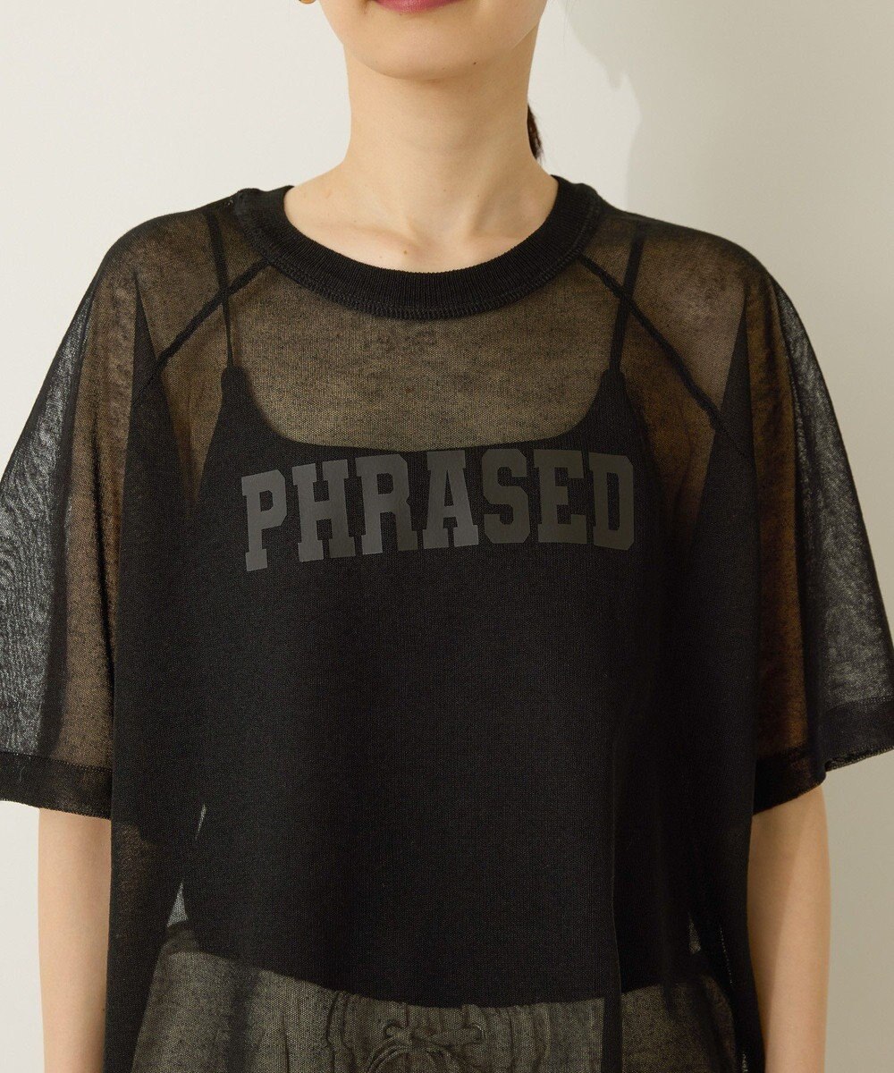 AMERICAN HOLIC プリントロゴシアーニットプルオーバー 