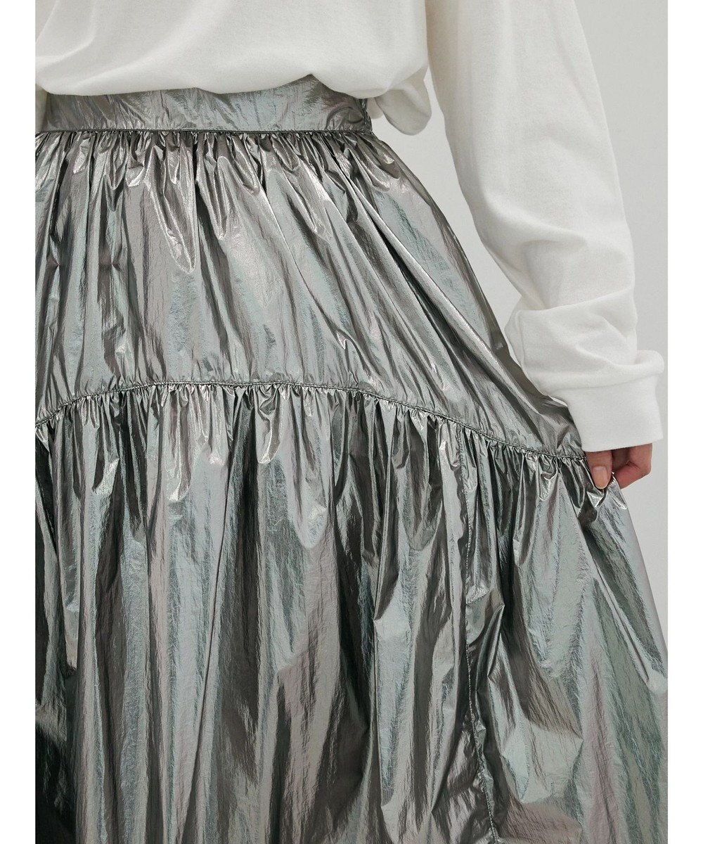 Green Parks ・ＥＬＥＮＣＡＲＥ　ＤＵＥ　メタリックティアードスカート 