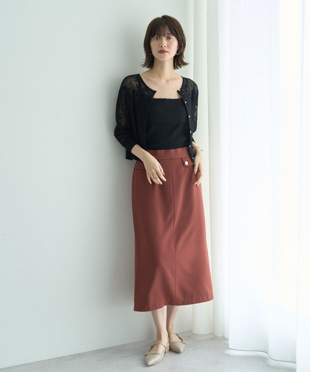 YECCA VECCA ポケットデザインナロースカート 