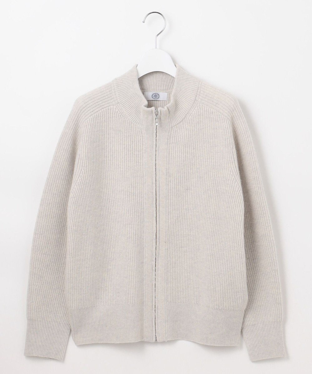 J.PRESS LADIES L 【洗える】CAT ジップアップブルゾン ニット 