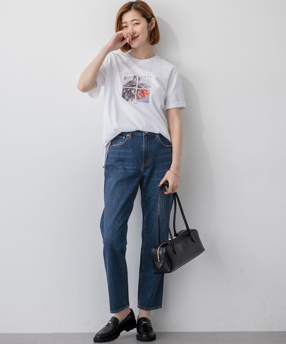 23区 【洗える】JANE PACKERコラボ フォトプリント Tシャツ 