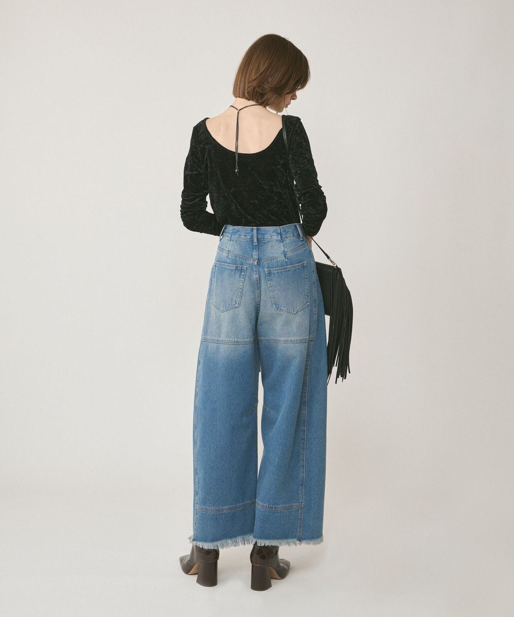 GRACE CONTINENTAL クラッシュベロアカットトップ 