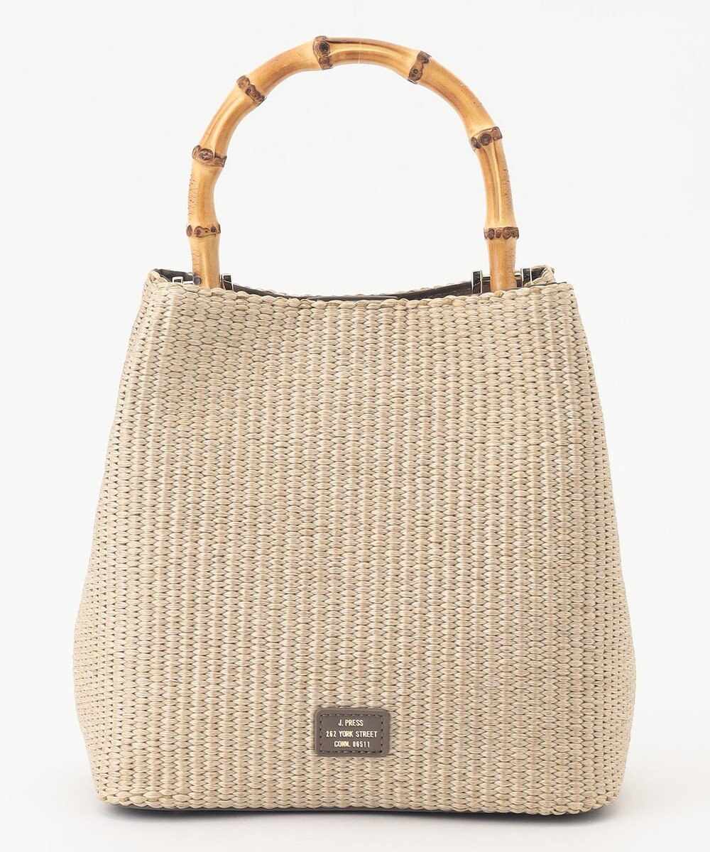 J.PRESS LADIES 【2way】 バンブー カゴ バッグ 
