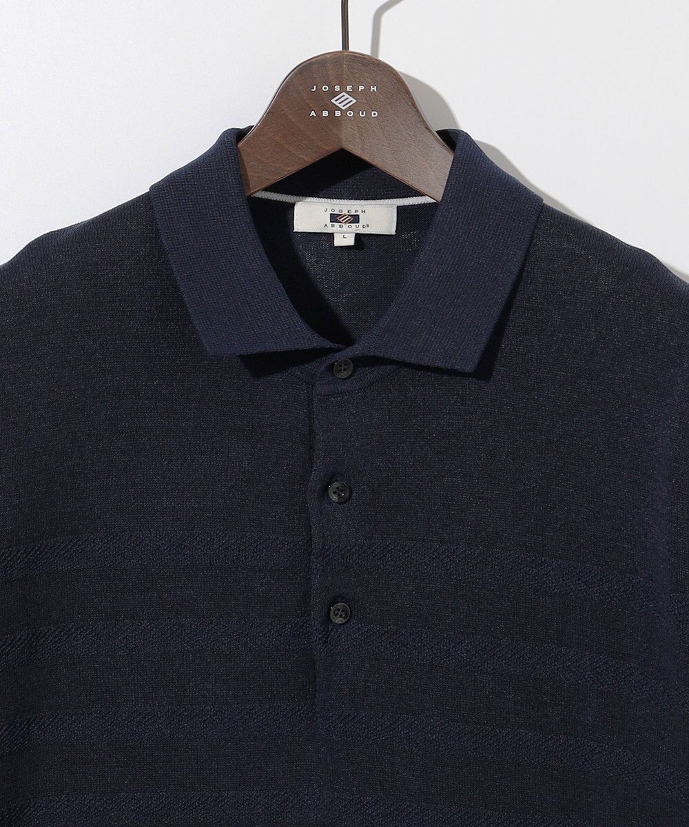JOSEPH ABBOUD 【エコ素材/軽量/通気性/速乾性】ペーパーヤーンニット ポロ 