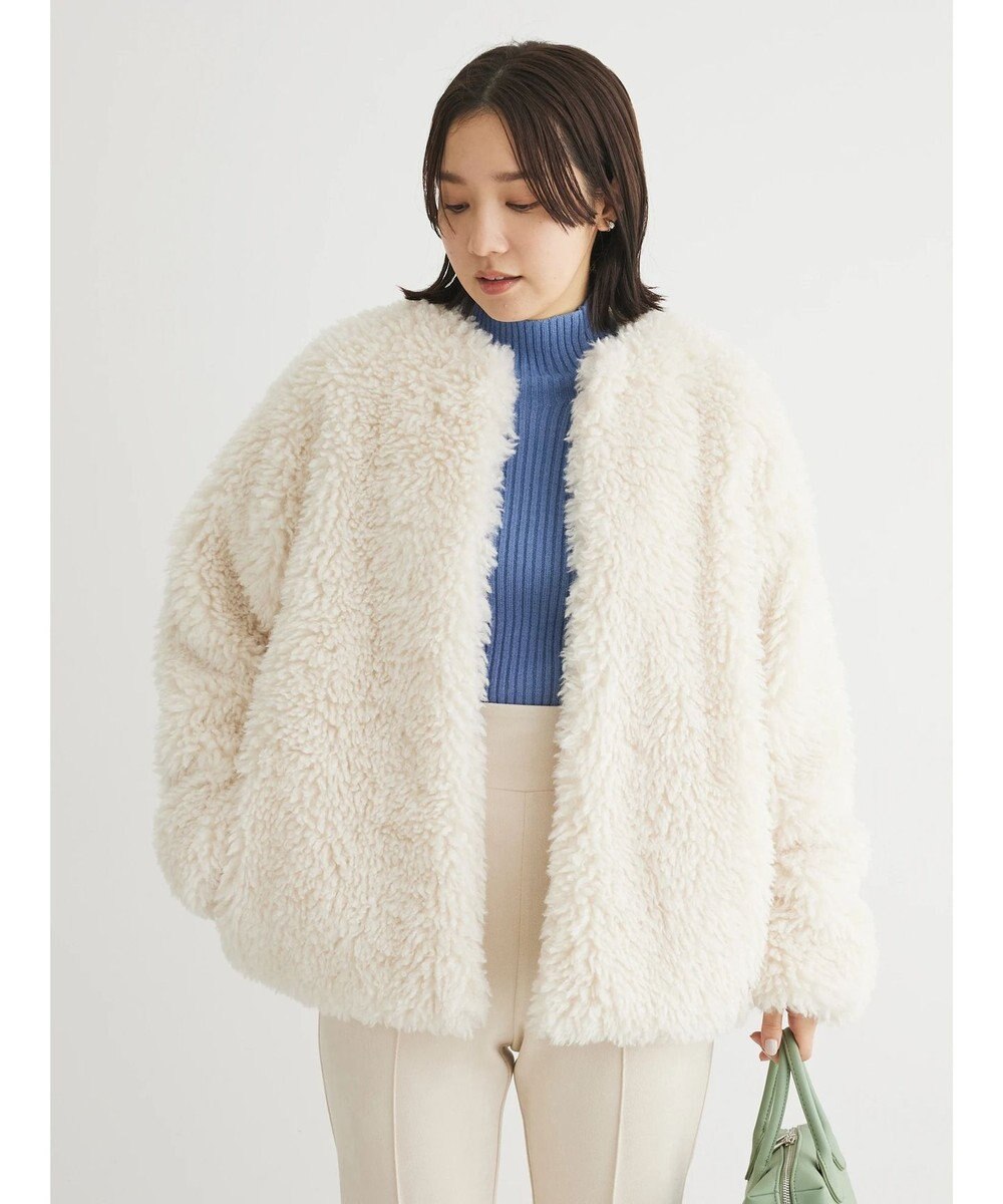 Green Parks ・Ｐｅｔｉｔ　Ｆｌｅｕｒ　ボトルネックリブニット 