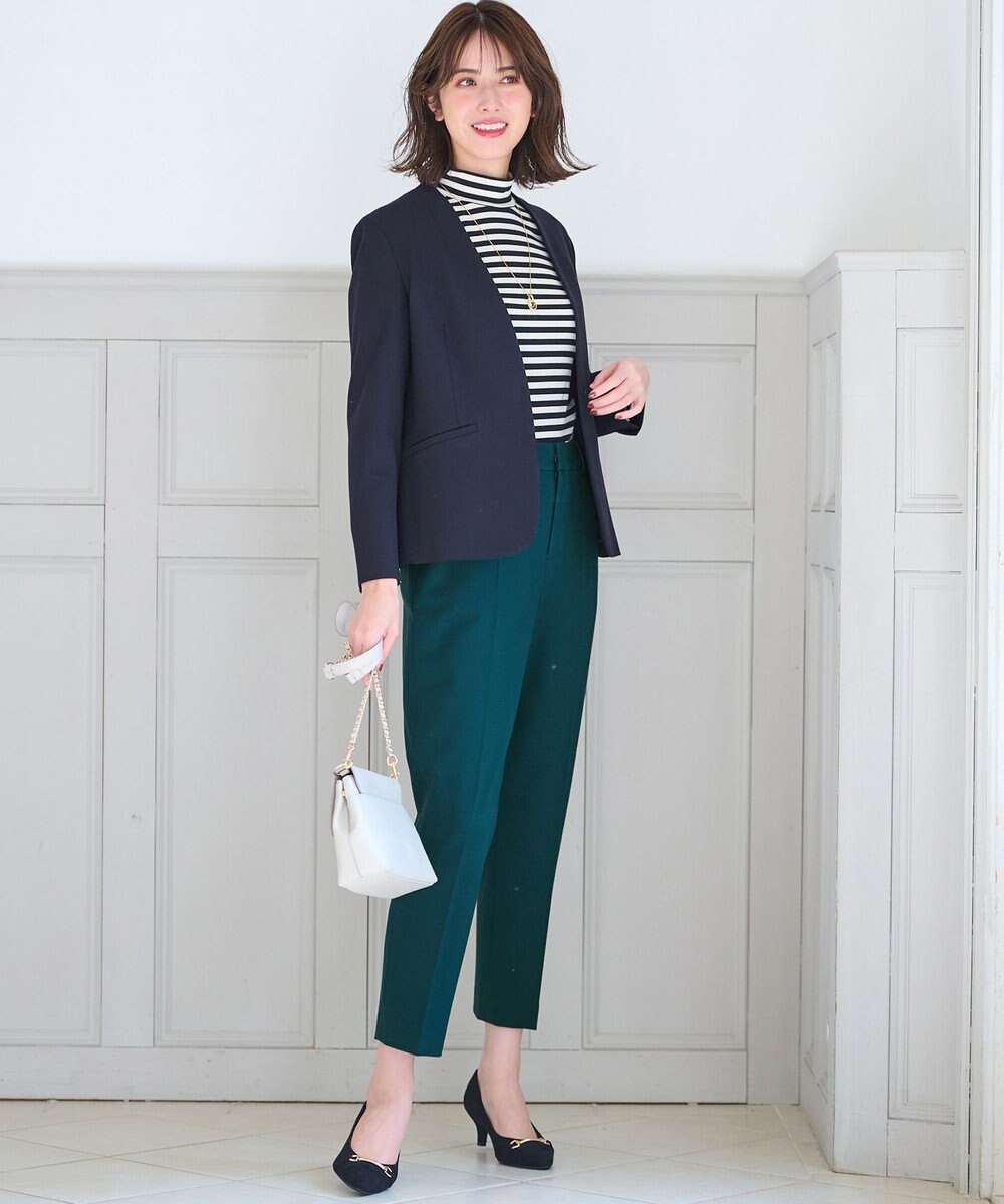 ANY SIS 【洗える】リブタートル カットソー 