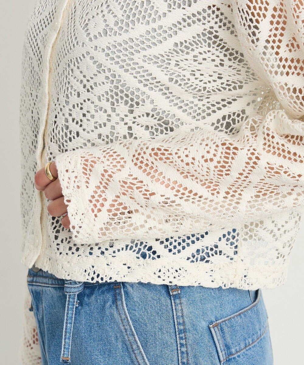 CRAFT STANDARD BOUTIQUE クロシェレースカーディガン 