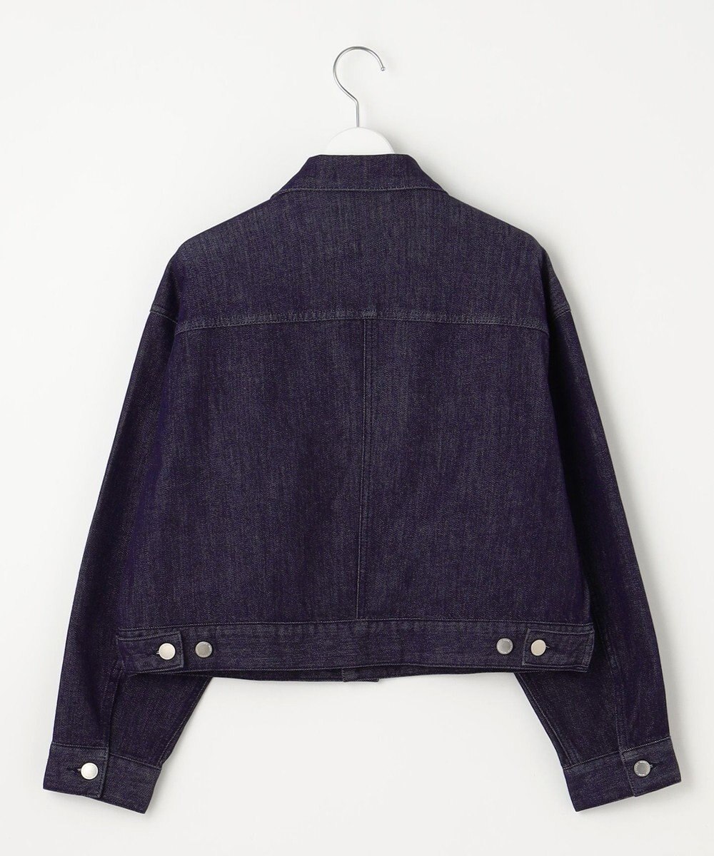 自由区 【洗える】ウスカルデニム襟付き ジャケット 