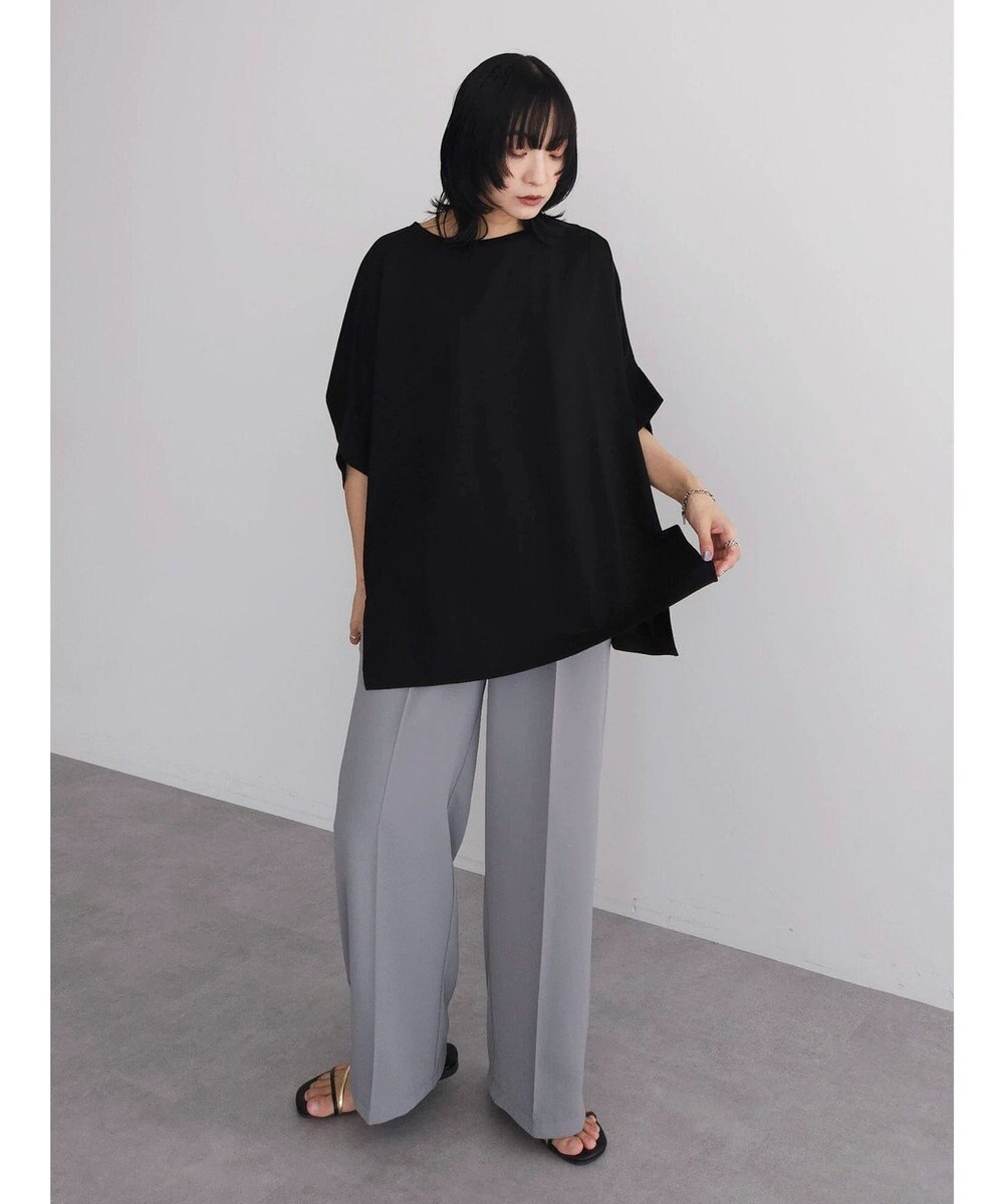 Green Parks 冷っとすずやか　ドルマンカット５分袖プルオーバー 