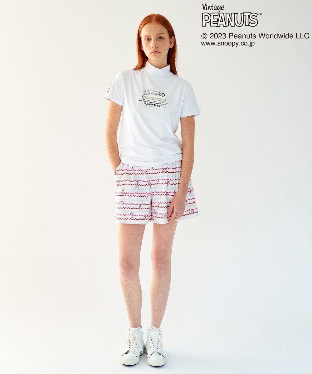 23区GOLF 【PEANUTS】【WOMEN】スヌーピーコラボ モックネックシャツ 