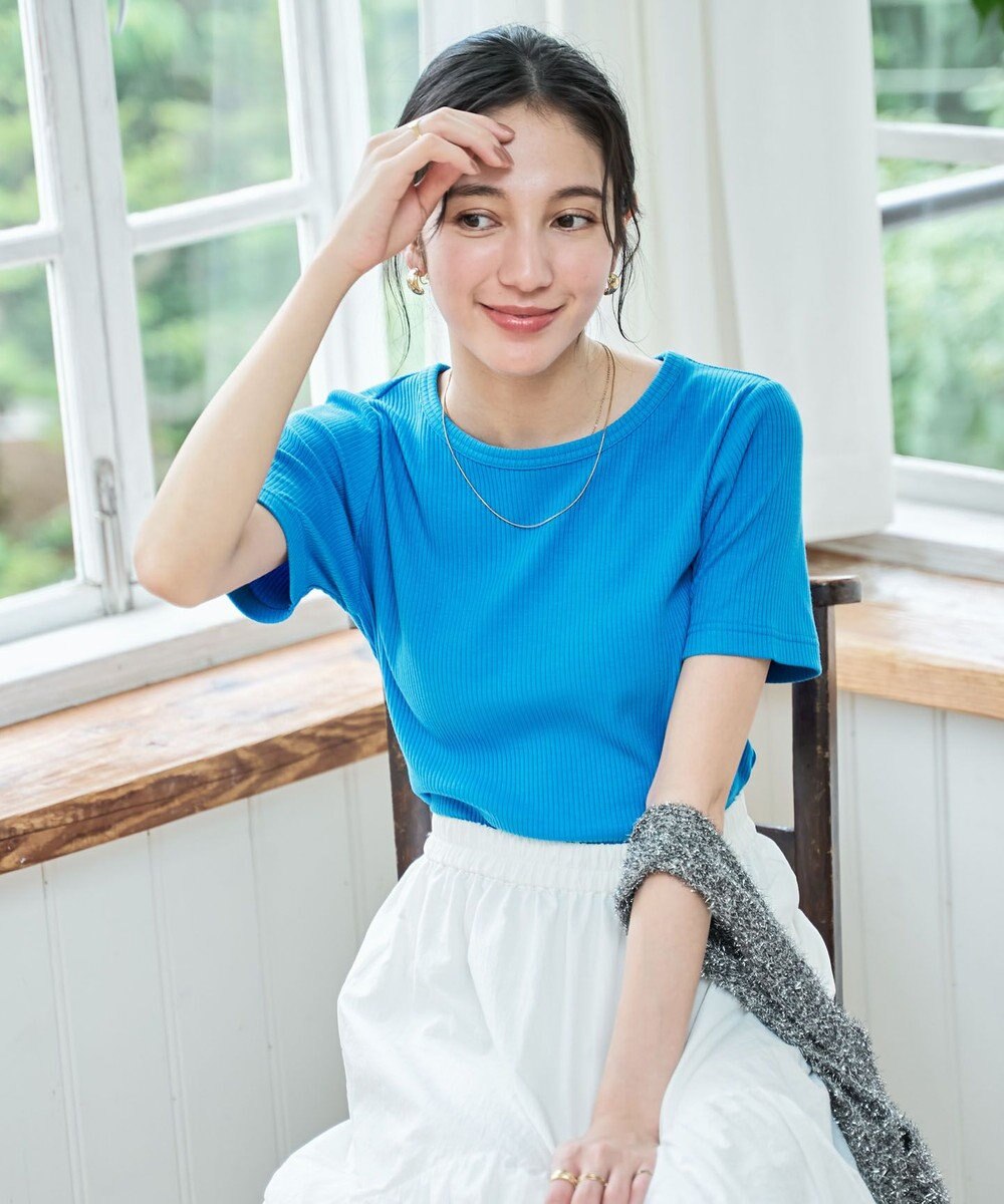 WEGO 【洗える/SML】コンパクトリブT 