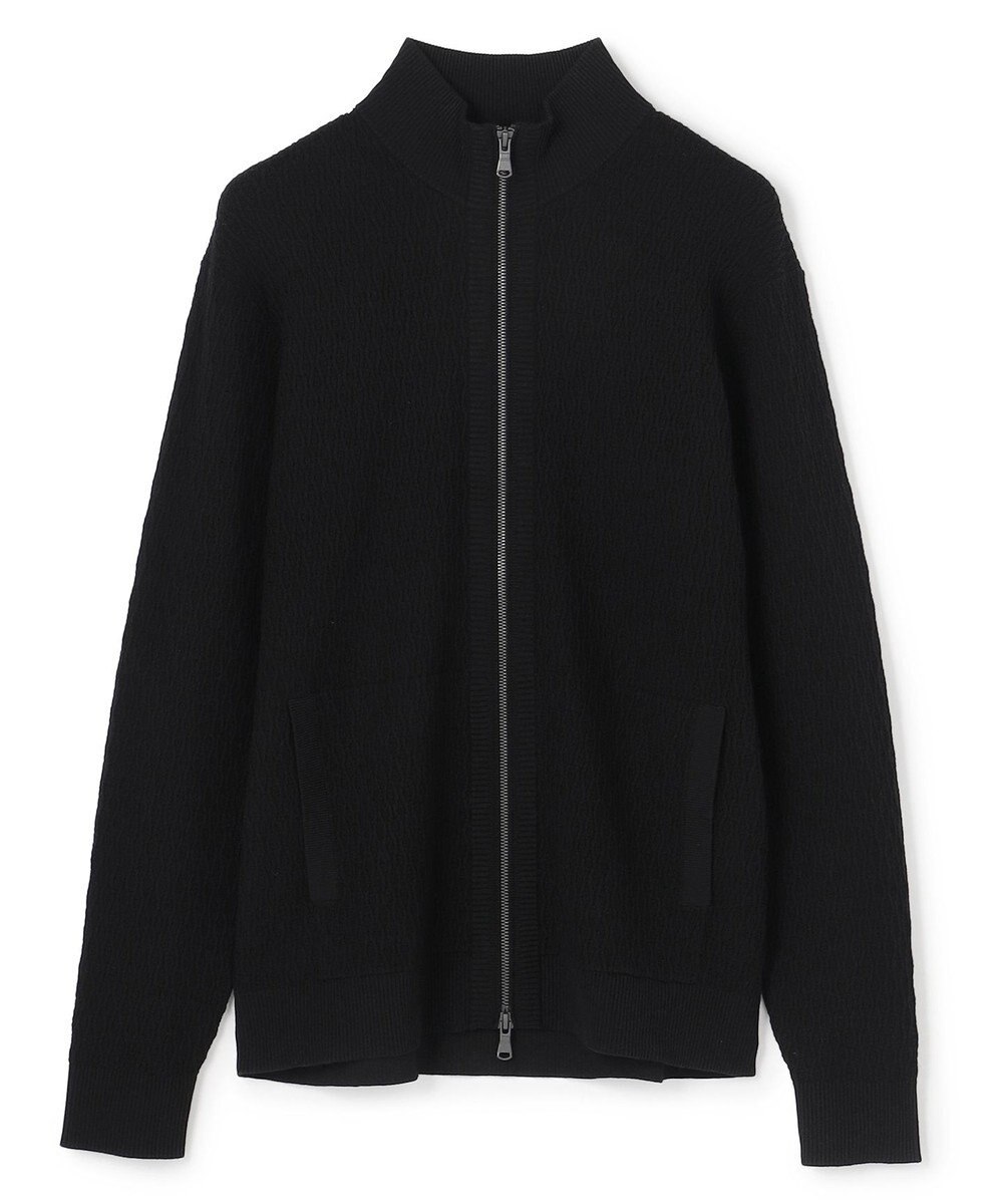 JOSEPH HOMME 【新柄】 ヴィスコースリンクス　ハイネックジップアップカーディガン 